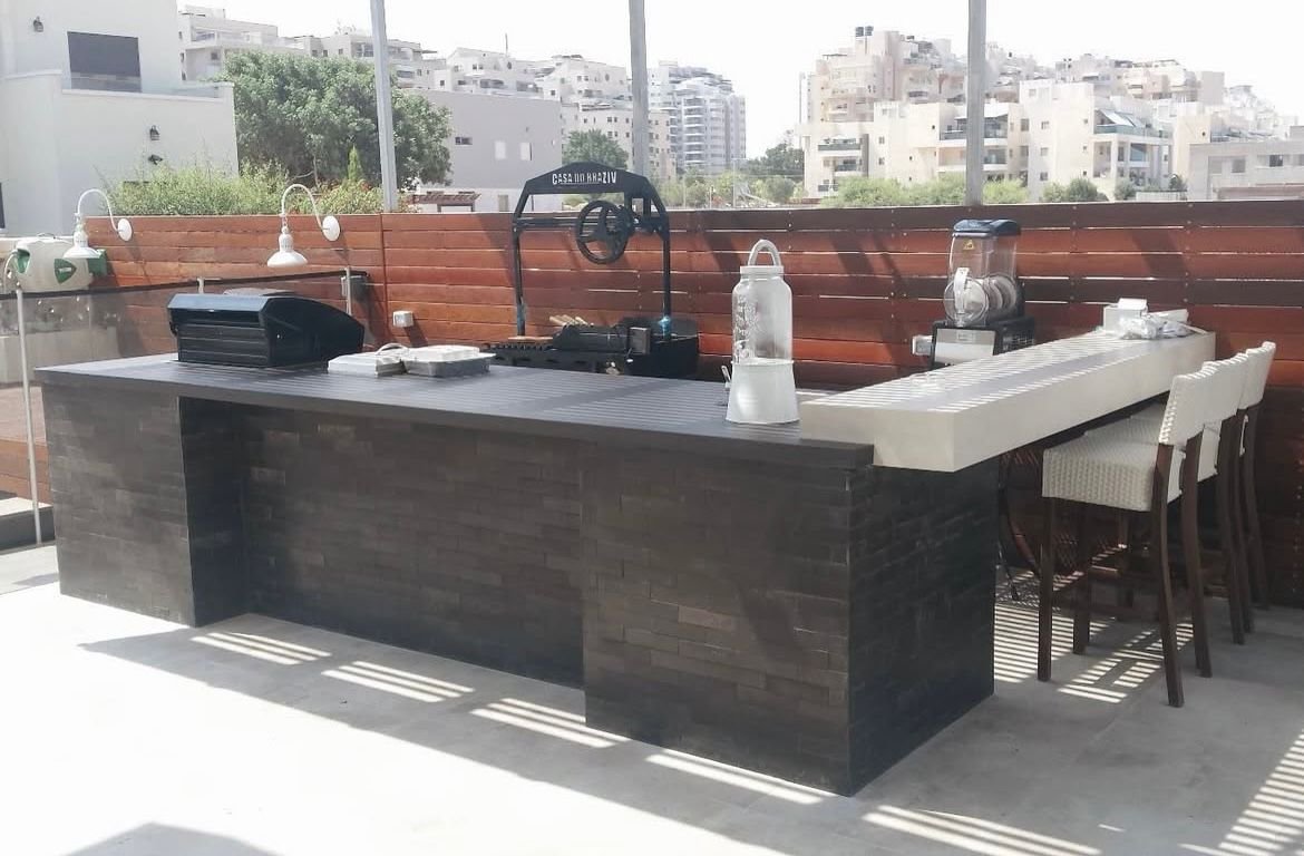 בר חוץ – עבודות גמר, חיפוי ותכנון פונקציונלי