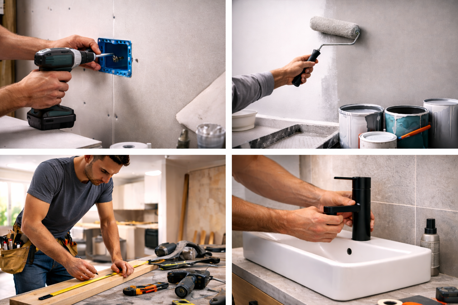 שלבי עבודה שיפוץ ובניה