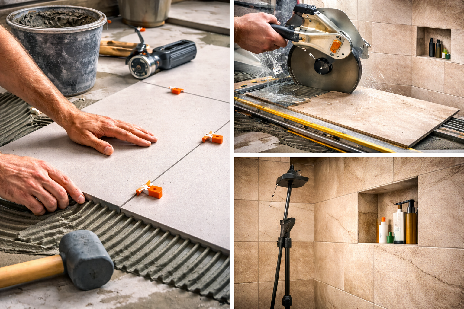 שלבי עבודה ריצוף וחיפוי